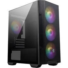 MSI MAG FORGE M100R GAMING PC CASE PC ACCESSORY IN BLACK. (WITH BOX) [JPTC70735]