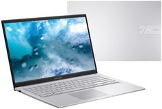 ASUS VIVOBOOK 512 GB LAPTOP (ORIGINAL RRP - £699.99) IN SLIVER. (WITH BOX). INTEL I3-N305, 8 GB RAM, 15.6" SCREEN [JPTC70729]