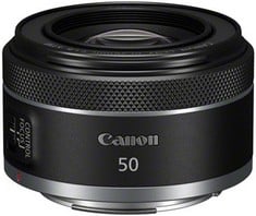 CANON RF 50MM F1.8 STM CAMERA ACCESSORY (ORIGINAL RRP - £219.99) IN BLACK. (WITH BOX) [JPTC70695]