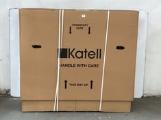 KATELL CARTMEL 48'' MAHOGANY / BEIGE MARFIL IN REGENT BRASS - MODEL NO. CTL209L - RRP £445 (ZONE 1)