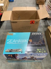 INTEX SEAHAWK 4 SET INFLATABLE BOAT - MODEL NO. 68351NP - RRP £149 (ZONE 2)