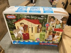 LITTLE TIKES 'HOME SWEET HOME' CAPE COTTAGE GARDEN PLAYHOUSE - RRP £125 (ZONE 2)