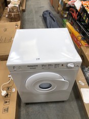 HOTPOINT FIRST EDITION 4KG TUMBLE DRYER IN WHITE - MODEL NO. NV4D01P(UK) - RRP £235 (ZONE 2)