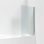 SINGLE SQUARE BATH SCREEN 1400 X 800MM CHROME - RRP £311.00 (ZONE 3)