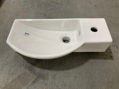 500MM CURVED CLOAKROOM BASIN - RRP £79.99 (ZONE 3)