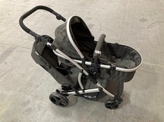 HAUCK DUETT 2 DOUBLE STROLLER IN BLACK - RRP £268 (ZONE 1)