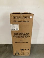 RUSSELL HOBBS PORTABLE AIR CONDITIONER, DEHUMIDIFIER AND AIR COOLER - MODEL NO. RHPAC3001B - RRP £199 (ZONE 1)