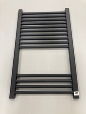 APPROX 800X 500 BLACK STRAIGHT TOWEL RAIL - RRP £225 (ZONE 3)