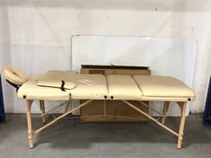 NAIPO MASSAGE TABLE WITH NUDE LEATHER RRP - £120 (ZONE 1)