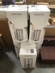 5 X BRABANTIA NEWLCON 30L PEDAL BIN - TOTAL LOT RRP £335 (ZONE 4)