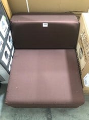 BROWN - BURGUNDY MEMORY FOAM SHORT CHAIR (ZONE 4)