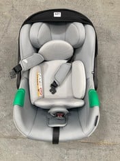 KINDERKRAFT LIGHT GREY / BLACK BABY CAR SEAT (ZONE 4)