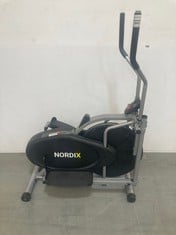 NORDIX ELLIPTICAL EXERCISE MACHINE IN BLACK (ZONE 4) (KERBSIDE PALLET DELIVERY)