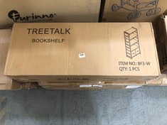 TREETALK STORAGE BOOKSHELF - ITEM NO. BF3-W TO INCLUDE FTEYUET CLOTHES RAIL IN BLACK (ZONE 5)