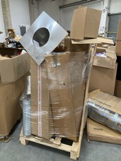 PALLET OF ASSORTED ITEMS TO INCLUDE QTY OF ROUND METAL PIPE (ZONE 5) (KERBSIDE PALLET DELIVERY)