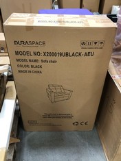 DURASPACE SLEEPER CHAIR 3 IN 1 CONVERTIBLE CHAIR WITH PULL OUT BED IN BLACK - MODEL NO. X200019UBLACK-AEU - RRP £300 (ZONE 5)