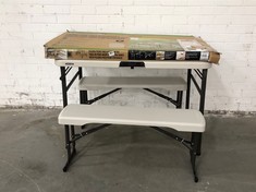 LIFETIME FOLDING PICNIC TABLE WITH BENCHES - ITEM NO. 80352 (ZONE 6)