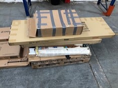 PALLET OF ASSORTED ITEMS TO INCLUDE INTEX SWIMMING POOL FRAME TO INCLUDE STRATFORD 3 DRAWER 2 DOOR ROBE PART 1 OF 2 (ZONE 6) (KERBSIDE PALLET DELIVERY)