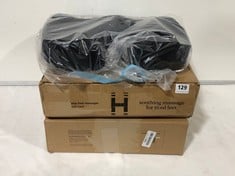 3 X ASSORTED ITEMS TO INCLUDE HOMEDICS DELUXE SHIATSU FOOT MASSAGER WITH HEAT