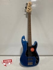 SQUIRE BY FENDER AFFINITY PRECISION BASS GUITAR SHORT SCALE IN METALLIC BLUE SIMILAR ONE USED BY STEVE HARRIS OF IRON MAIDEN RRP- £222