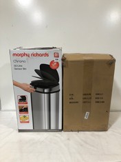 2 X MORPHY RICHARDS CHROMA SENSOR BINS 1 X 42 LITRE 1 X 50 LITRE