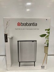 BRABANTIA TOUCH BIN HI, WITH 2 INNER BUCKETS 2X30 LITRE RRP- £260