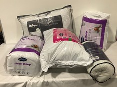 APPROX 6 X ASSORTED BEDDING TO INCLUDE SILENTNIGHT DEEP SLEEP SINGLE DUVET 10.5TOG