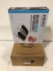 HOMEDICS DELUXE SHIATSU FOOT MASSAGER WITH HEAT MODEL NO-FM-TS9-GB TO INCLUDE HOMEDICS BUBBLEMATE FOOT SPA MODEL NO-FB-55PB-GB