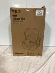 MAXI-COSI PEBBLE 360 BABY CAR SEAT 0M-15M RRP- £210