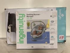 INGENUITY SOOTHING BOUNCER MORRISON OM-6M TO INCLUDE BABYLO GRAVITY BOUNCER 0M+ UP TO 9KG WEIGHT