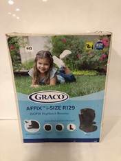 GRACO AFFIX I-SIZE R129 ISOFIX HIGHBACK BOOSTER CAR SEAT