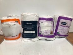 APPROX 4 X ASSORTED SILENTNIGHT BEDDING TO INCLUDE AIRFLOW KING SIZE MATTRESS TOPPER