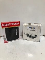 GEORGE FOREMAN FIT GRILL LARGE TO INCLUDE ADEXA CONTACT GRILL 2000W KJ-206