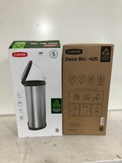 2 X CURVER DECO BIN 40 LITRE