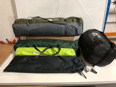 APPROX 6 X ASSORTED CAMPING ITEMS TO INCLUDE ACTIVE ERA SLEEPING BAG DOUBLE