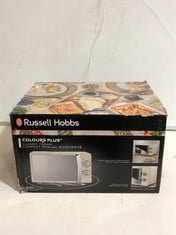 RUSSELL HOBBS COLOURS PLUS CLASSIC COMPACT MANUAL MICROWAVE MODEL NO-RHMM701C-N TO INCLUDE ALTIMO MICROWAVE OVEN MODEL NO-MMW701W