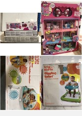 3 X ASSORTED BABY ITEMS/KIDS TOYS TO INCLUDE DISNEY JUNIOR BOW-TEL HOTEL PLAYSET