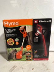 EINHELL CLASSIC CORDLESS GRASS TRIMMER GC-CT 18/24 LI P SOLO TO INCLUDE FLYMO 500E 25 CM 3-IN-1 GRASS TRIMMER