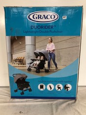 GRACO DUORIDER LIGHTWEIGHT DOUBLE PUSHCHAIR RRP- £150