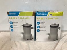 2 X BESTWAY 3,028L FILTER PUMP