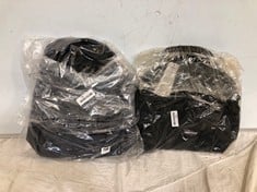 2 X EASTPAK BLACK BACKPACKS