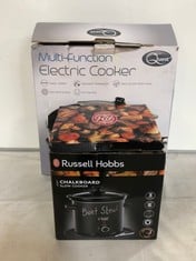 RUSSELL HOBBS CHALKBOARD SLOW COOKER 3.5L TO INCLUDE QUEST MULTI-FUNCTION ELECTRIC COOKER 40CM