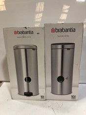 BRABANTIA TOUCH BIN 30 LITRE TO INCLUDE BRABANTIA NEWLCON PEDAL BIN 30 LITRE