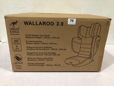 URBAN KANGA WALLAROO 2.0 CHILD SAFETY CAR SEAT RRP- £129