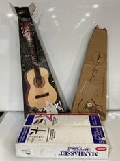 3 X ASSORTED MUSIC ITEMS TO INCLUDE ENCORE GUITAR MODEL NO-ENC340FT