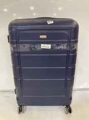 SHOWKOOSET OF 3 TRAVEL CASES NAVY BLUE HARDSHELL SM, M, & LG SPINNERS