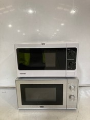 TOSHIBA MANUAL MICROWAVE WHITE MODEL NO-MM-MM20P(WH) TO INCLUDE BEKO MANUAL MICROWAVE SILVER MODEL NO-MOC20100S