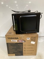 TOSHIBA MICROWAVE OVEN MODEL NO-MM-EM20P(WH) TO INCLUDE RUSSELL HOBBS DIGITAL MICROWAVE BLACK MODEL NO-RHM2076B-AZ