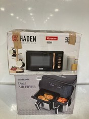 LAKELAND DUAL AIR FRYER TO INCLUDE HADEN MICROWAVE BLACK