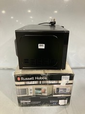 RUSSEL HOBBS RETRO COMPACT VINTAGE MICROWAVE MODEL NO-RHRETMM705C-N TO INCLUDE RUSSELL HOBBS DIGITAL MICROWAVE BLACK MODEL NO-RHM2076B